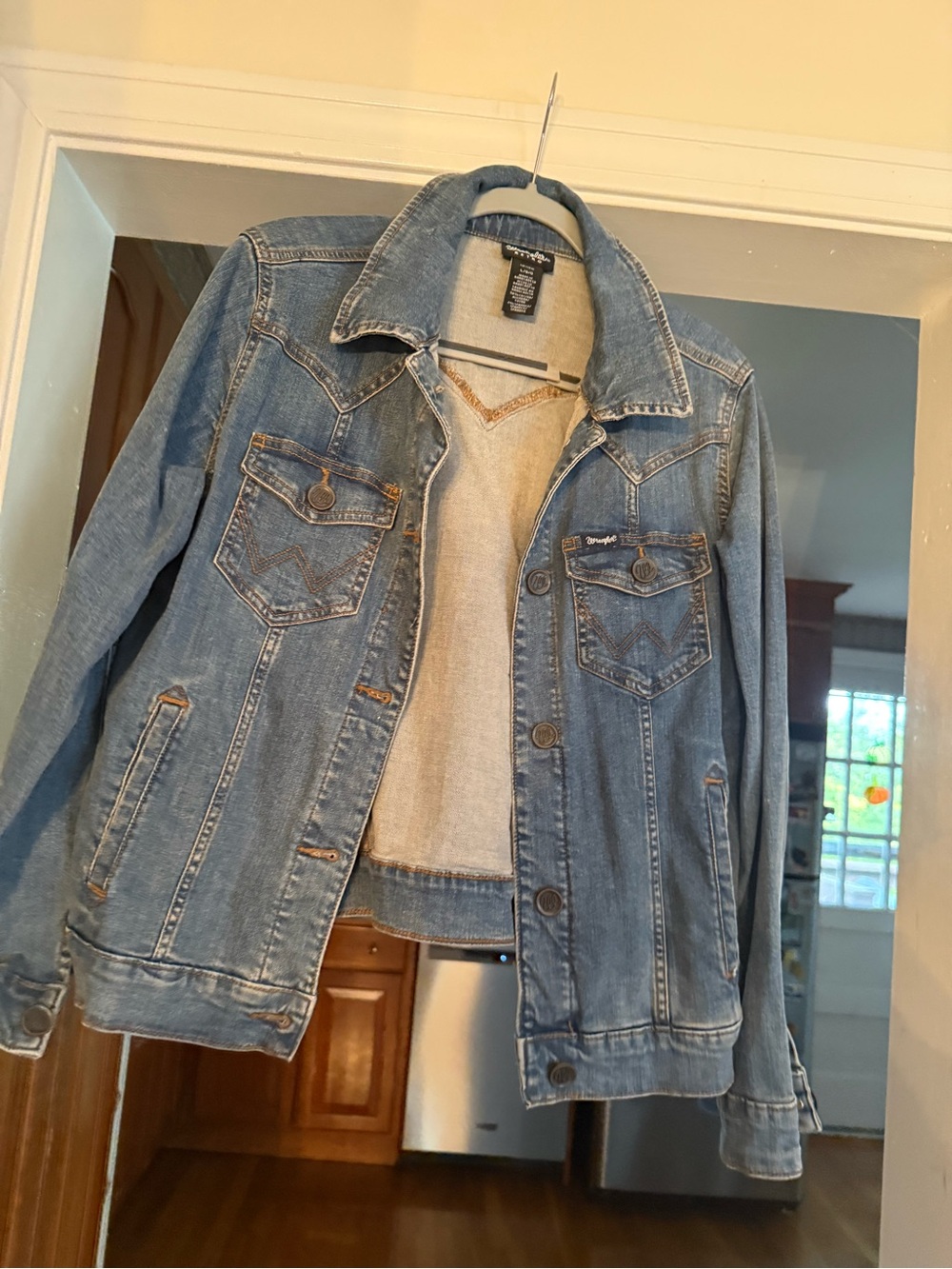 Wrangler Retro Western Denim Jacket Size Large